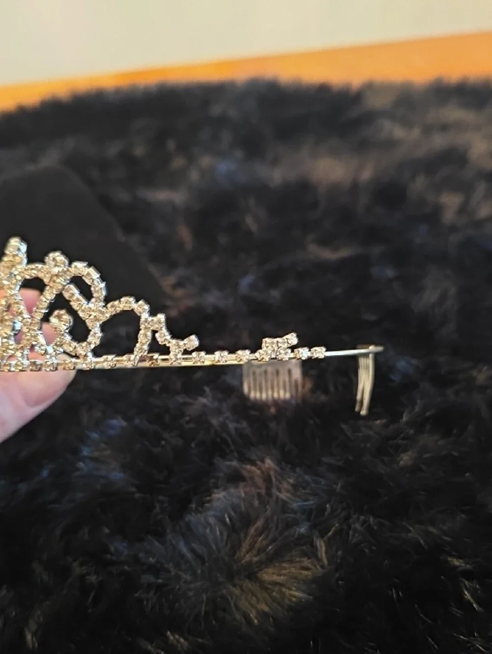 Crystal Rhinestone Tiara Headband - Clear Stones